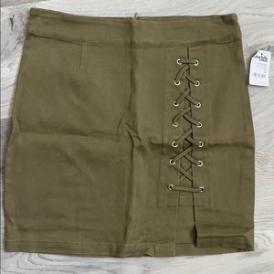 Olive green skirt